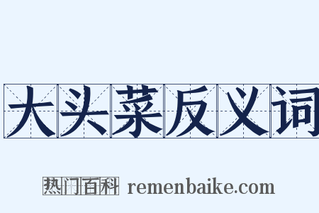 大头菜反义词是什么意思的图片